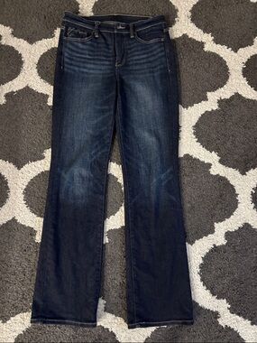 Buckle Black  Dark Blue Tailored Boot-Cut Jeans 27x32